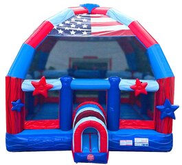 22ft X 22ft Stars and Stripes Bubba Bounce