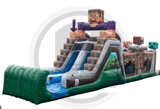 50ft Pixelated Wet or Dry Obstacle Course