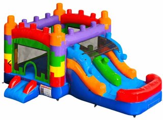 Mini Blocks Toddler Wet/Dry Bounce House
