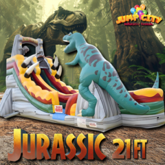 21ft Jurassic Adventure Water Slide