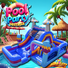 Pool Party U-Turn Wet/Dry Obstacle Course