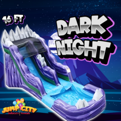 16ft Dark Night Water Slide with Pool