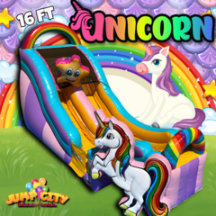 16ft Unicorn Water Slide