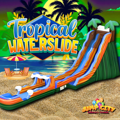 24ft Tropical Wave Water Slide