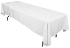 Tablecloths  WHITE 54in x 124in
