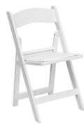 PADDED WHITE WEDDING CHAIR