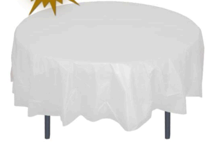 Round White Table Linen