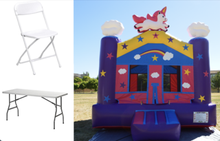 Bounce House, Tables & Chairs