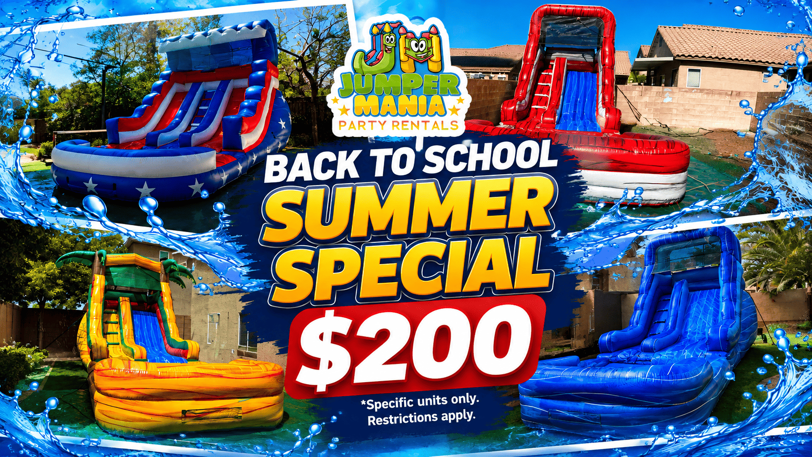 Summer Water Slide Special 