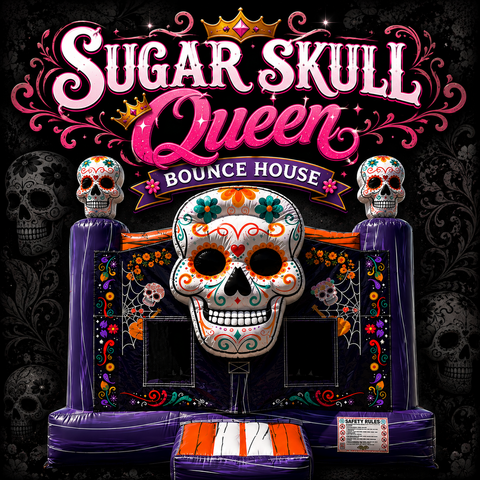 Sugar Skull Queen Bounce house