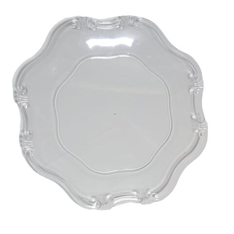 CLEAR CHARGER PLATE