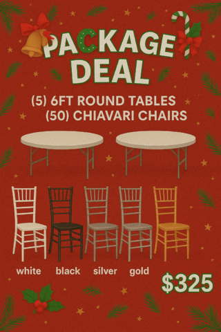 5 Table 50 Chair Package