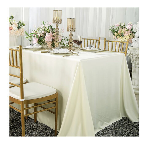 Ivory Rectangle 90” X 132”