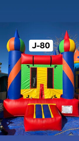 Multi Color Bounce House J-80