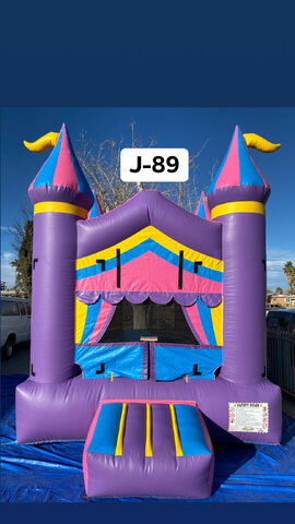 Purple Circus Bounce House J-89