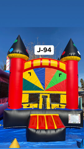 Black & Red Bounce House J-094