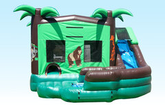  5-1 Jungle LARGE DRY SLIDEL-26ft | W-24ft | H-16ft Jump, Play, and Slide! 