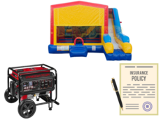  Deluxe Park PackageBounce House Combo, Insurance, & Generator Perfect for Bigger Parties 