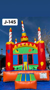  Birthday Cake Bounce House L11FT x W11FT x H13FTPerfect For Birthdays!