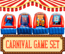  Carnival Game Set L-12ft | W-24ft | H-7ft All 4 Games Included! 