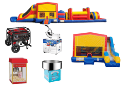  Ultimate Park Package2 Inflatables, Insurance, Generator & 1 Concession Perfect for Corporate Parties 