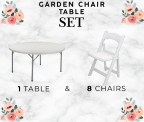 Garden Chair Table Set