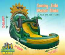 Sunny-Side Water slide L-32ft | W-14ft | H-18.5ftLarge Water Slide, Refreshing Fun!