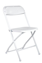 White Plastic folding Chair