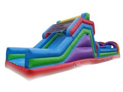 Wide multicolored 45' Obstacle Course