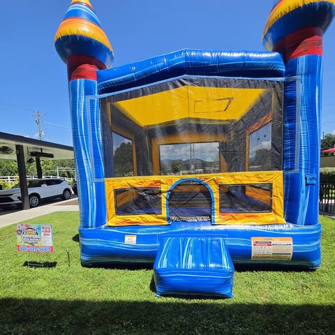 Birthday bounce house castle for backyard parties
