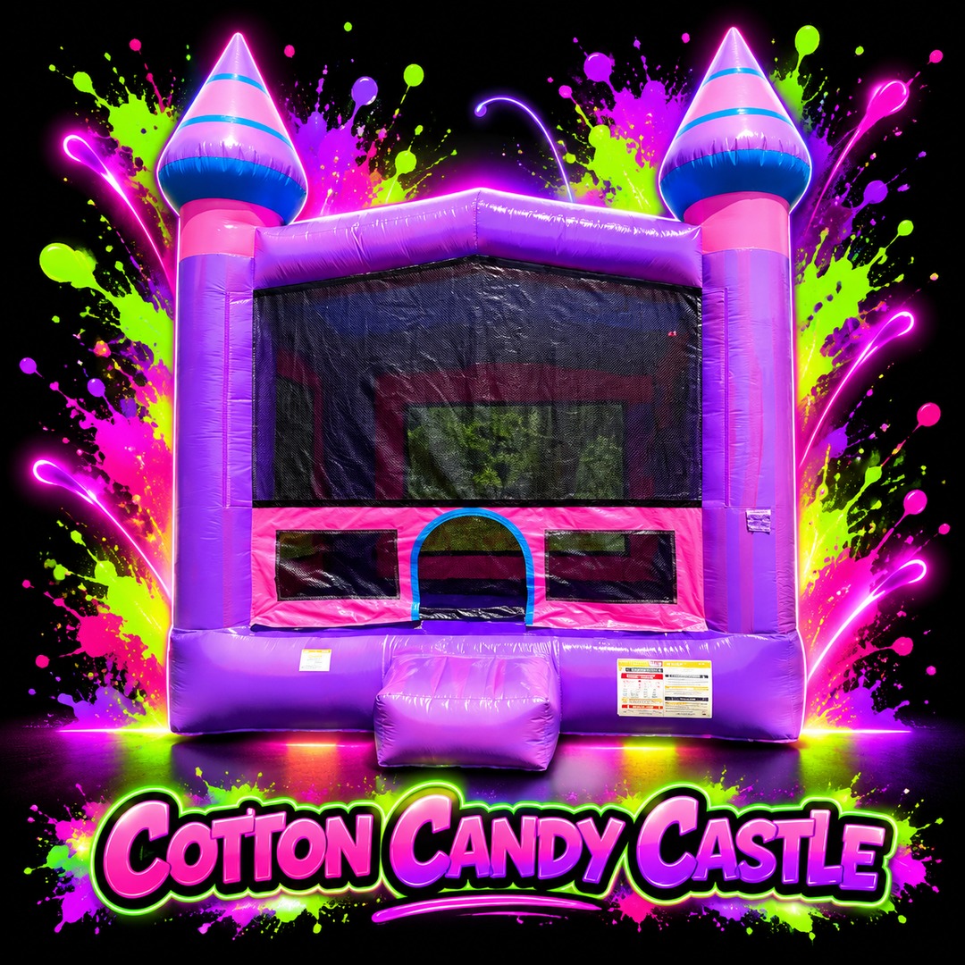 Cotton Candy Castle bounce house