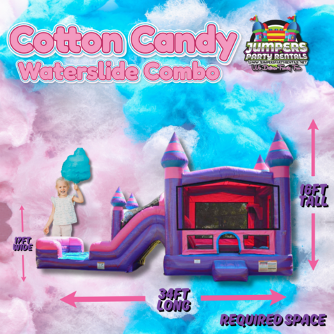 Cotton Candy Castle Slide Combo