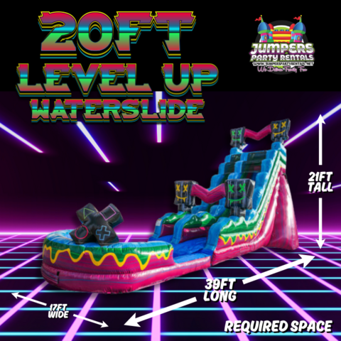 20ft Level up Single lane Waterslide
