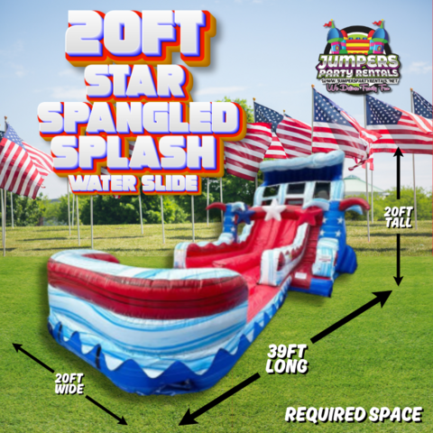 20ft Star Spangled splash