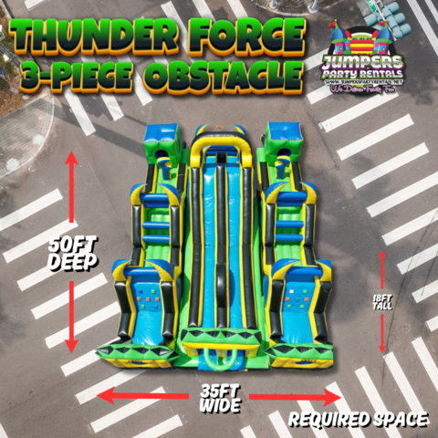 Thunder Force 3 piece obstacle 