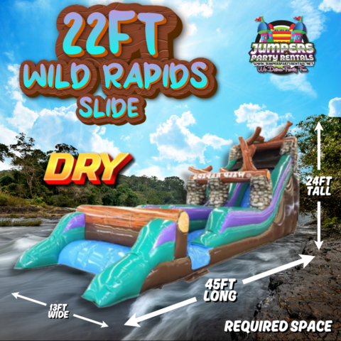 22ft Wild Rapids Dryslide