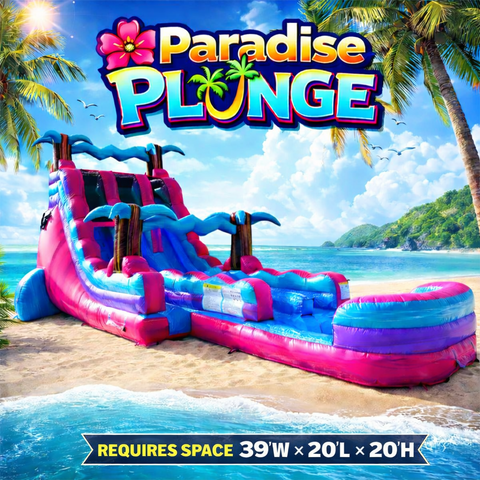 20ft Paradise Plunge Waterslide