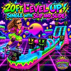 20ft Level up Single With Slip and Slide