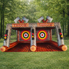 Inflatable Double Lane Axe Throwing
