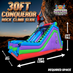 30' Conqueror Rock Climb Slide