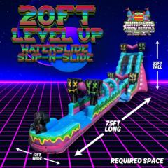 20ft Level up Single With Slip and Slide