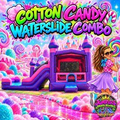 Cotton Candy Waterslide Combo