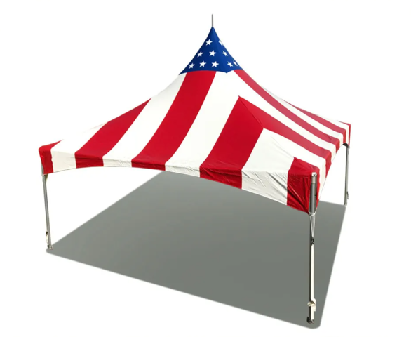20x20 High Peak Frame Party Tent - Red White and Blue