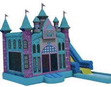 New Sparkle Fabric Pink Magic Castle with Medium Pool