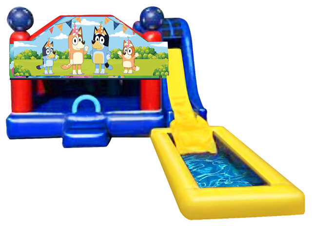 5  in 1 Obstacle comb - BLUEY 19x25 w pool