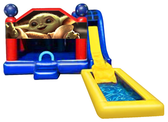 5 in 1 Obstacle Combo - Baby Yoda w med pool