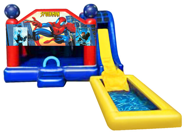 5 in 1 Obstacle Combo - Spiderman w med pool