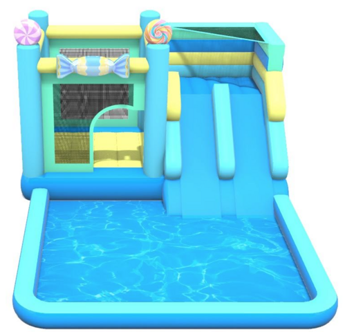  small Double slide candy land combo w large pool