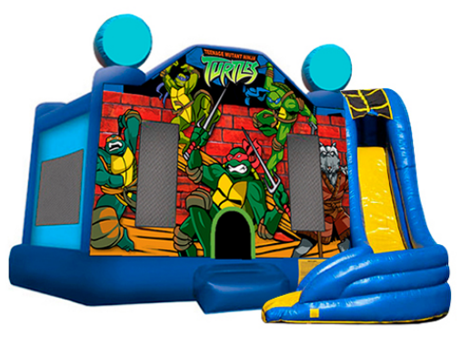 5 in 1 Obstacle Combo - Ninja Turtles w med pool