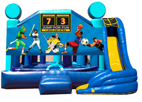 5 in 1 Obstacle Combo - Sports 2 window w pool